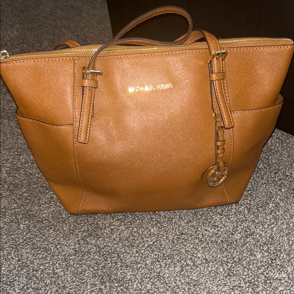 Michael Kors Tan Leather Tote Bag